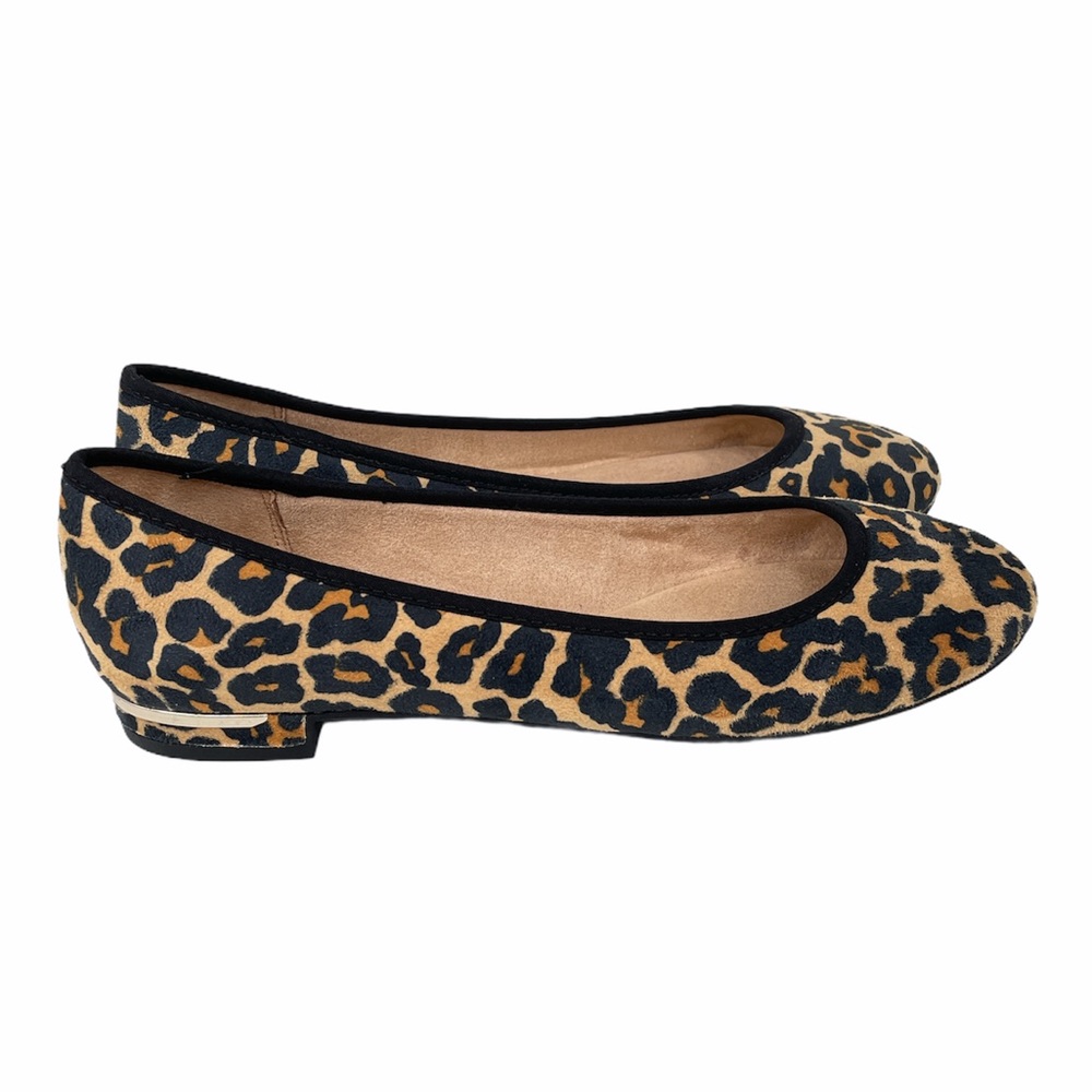 Lifestride Vivienne Leopard Flats Brown Tan Sizes 8.5 - Picture 5 of 9